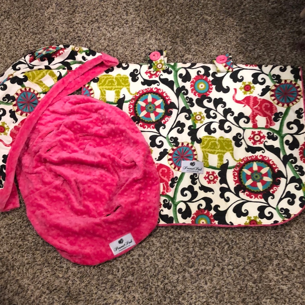 Peanut posh carry all/ car seat cover